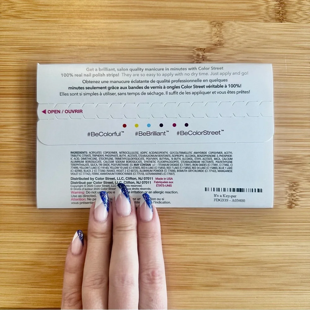 It’s a Keeper RETIRED Color Street Blush Glitter Nail Strips